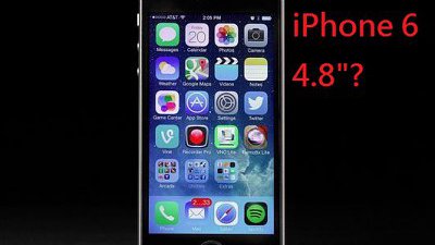 iPhone 6 鎖定 4.8 吋屏幕？
