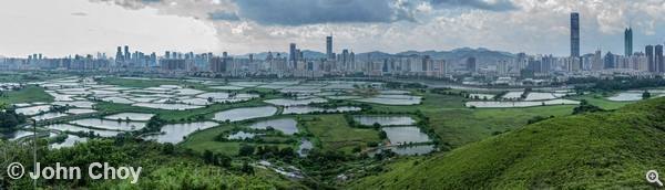以 Panogear 拍攝的新界東北一景