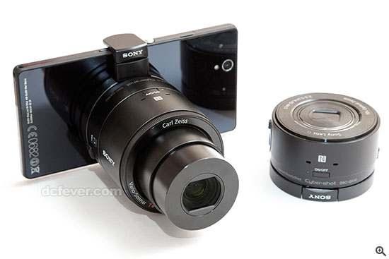 QX 相機可連接手機作 LiveView 控制。