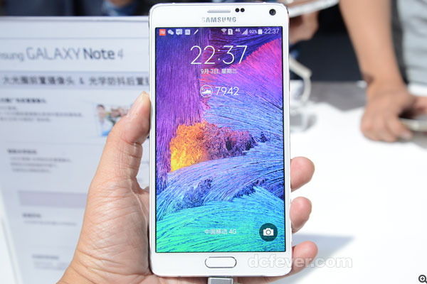 Samsung Galaxy Note 4 採用 5.7 吋 2560 X 1440 解像度屏幕