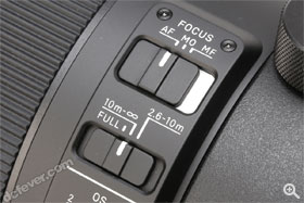 除基本的 AF / MF 之外，亦提供一個 Manual Override 模式。