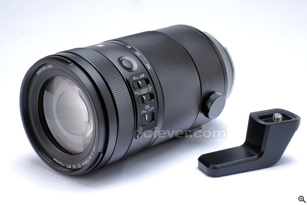 腳架環採用兩件式設計,概念有點似 Canon 最近推出的 EF 100-400mm f/4.5-5.6 L IS II USM。