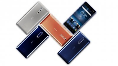 Nokia 8 突襲發表！Zeiss 前後相機 9 月有得玩