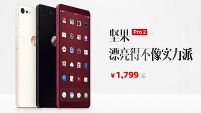 錘子堅果 Pro 2 發表！Almost 全面屏、隱藏指紋識別器值得留意
