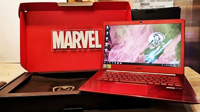 Acer Swift 3 Ironman 版實拍！面蓋亮燈像 Macbook
