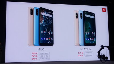 小米 A2、A2 Lite 發表：原生 Android One 系統手機攻國際市場
