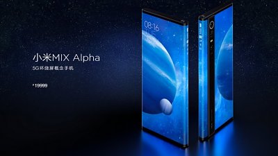 小米 MIX Alpha 環繞屏幕手機登場：設一億像素相機賣過 $20,000