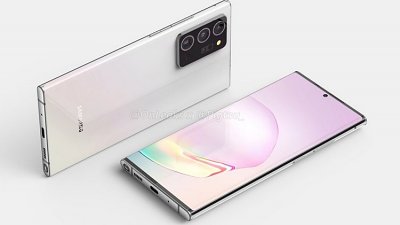 Samsung Galaxy Note 20+ 外型曝光：機身纖薄銀圈鏡頭加持