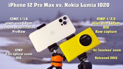 iPhone 12 Pro Max VS Nokia Lumia 1020：印證手機 7 年拍攝技術進化