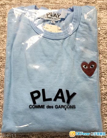 川久保玲 play comme des garcons 最新大阪限量版男装长袖t-shirt