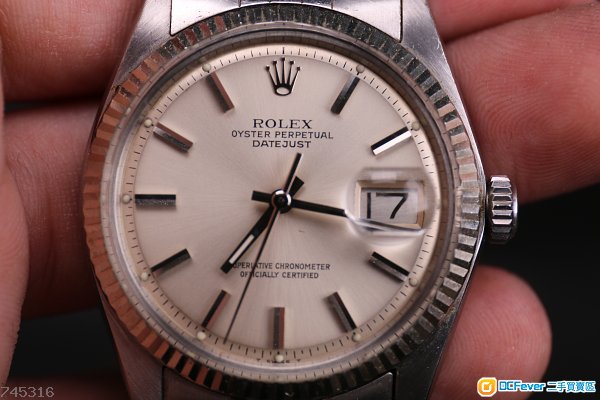 rolex 劳力士 大装 钢王 1601 罕有超靓原装面 自动日历手表 90%新