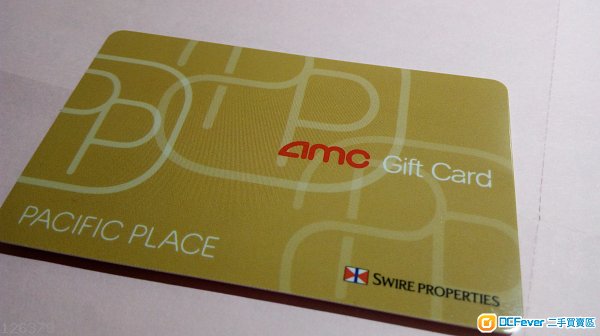 amc 院线 gift card 面值$250 (仅在 pacific place 使用) 放$150