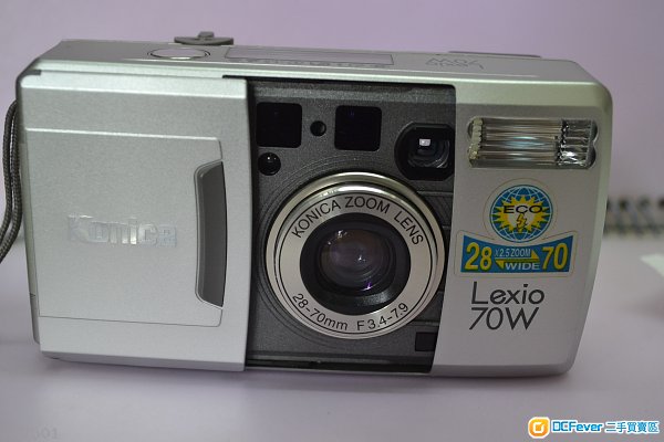 konica lexio 70w 菲林相机 有28mm 广角,有曝光补偿 1.