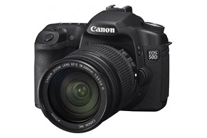 中階最速連拍、最高像素：Canon EOS 50D