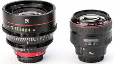 電影鏡大戰相機鏡頭：Canon CN-E85mm T1.3 L F vs EF 85mm f/1.2 L II USM