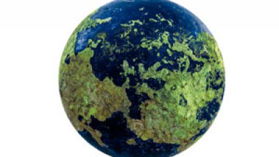 用相機將水龍頭變星球