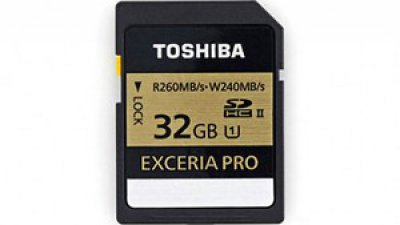 全球最快：260MB/s 讀取的 Toshiba EXCERIA Pro SDHC 卡 