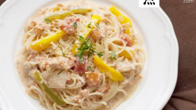 【Fillens】三文魚百里香忌廉汁天使麵