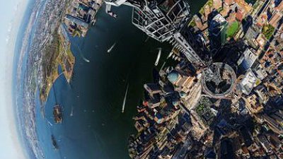 就是 1,776 英尺！ 1 World Trade Center 上拍全景照
