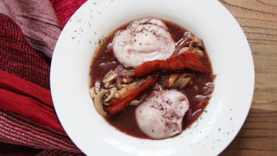 【Fillens】自煮法國菜：紅酒煙肉水煮蛋熱湯