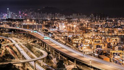 【攝影好去處】屬於我們香港人的特色夜景-【葵青貨櫃碼頭】