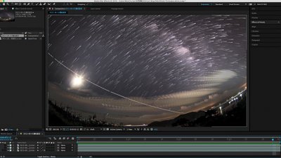 【Mew Chu專欄】TimeLapse-AfterEffects特效『星流跡影片』-進階