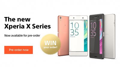 Sony Xperia X 系列手機接受預訂！定價約 HK$2,700 起