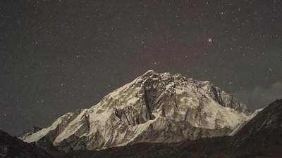 為拍攝「世界之巔」喜馬拉雅山星空 Timelapse 短片，相機電池甚至人都凍僵