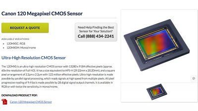 【編輯觀點】Canon 進軍 Sensor 市場！120MP APS-H 超高解像 CMOS 成焦點