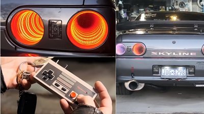 【有片】機迷超強改裝！NES 灰掣玩串 R32 Skyline　打機咁打！