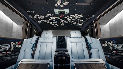 【有片】25 萬打造最華麗車廂！Rolls-Royce Phantom 變身英國玫瑰園