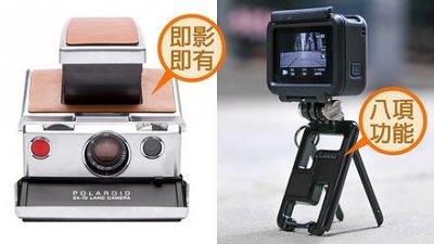DCFever 優惠推介：Polaroid SX-70 古董相機．QUIST 運動相機支架