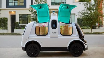 【有片】「無人車」派件矽谷實測！生活必需品直送門口