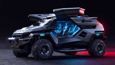 【有片】防彈級別！Milen Ivanov 打造合金裝甲 Armortruck 概念車　衝出太空