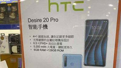 【行情速遞】HTC Desire 20 Pro 迅速抵港：一出即減