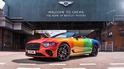 撐「跨性別」平等！Bentley 推「彩虹版」Continental GT 開篷車