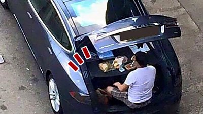 【禁堂食】車主使奇招尾箱變流動飯桌　網民反問：咁算唔算公眾地方？