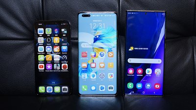 Huawei Mate 40 Pro、iPhone 12 Pro、Galaxy Note 20 Ultra 5G 使用時間對決