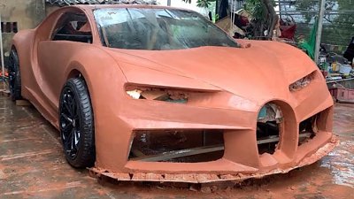 【有片】神人「土製」Bugatti Chiron　網民：成本低無可低！