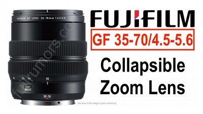 【上車福音】Fujifilm 入門 GF 35-70mm 變焦鏡擬改用伸縮式收納結構