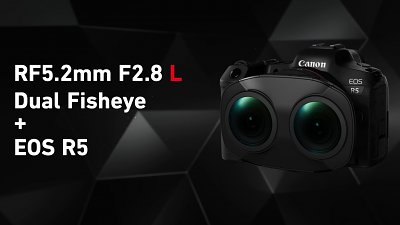 獨有支援 8K VR 片：Canon RF 5.2mm F2.8L Dual Fisheye 登場