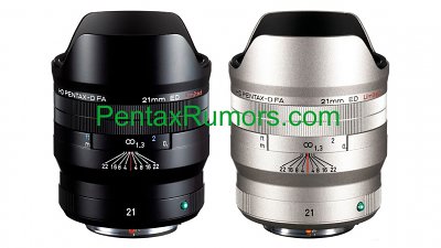 Pentax「三公主」加入新成員：D FA 21mm F2.4 Limited 擬定 11 月推出？