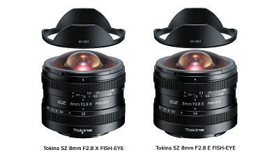 Sony E-mount、Fujifilm X-mount 適用：Tokina SZ 8mm F2.8 Fisheye