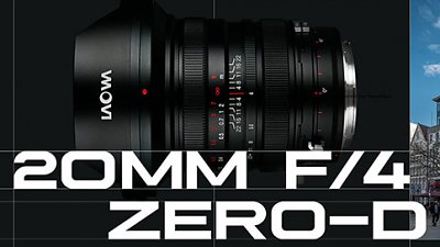 中幅都合用零變形超廣角   Laowa 20mm f/4 Zero-D Shift