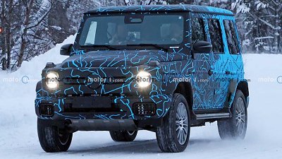 平治電動 G-Class 測試車 EQG   最新諜照曝光有望明年登場