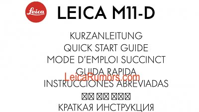 Leica M11-D 說明書流出，距離正式發表不遠矣？