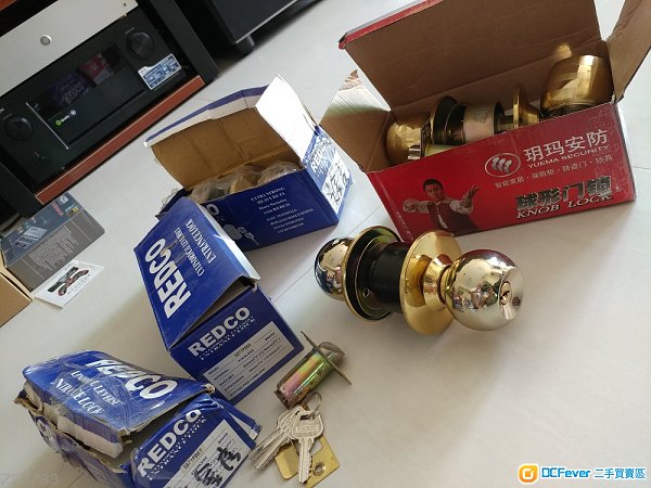 出售 圆形香槟金色珠锁(房门)(共4个) - DCFeve