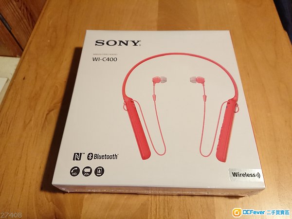 出售 金新Sony WI-C400 红色蓝芽耳机 - DCFe