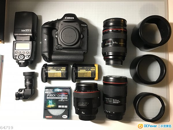 出售 Canon 1DX 24-70mm f2.8 85mm f1.2 16-