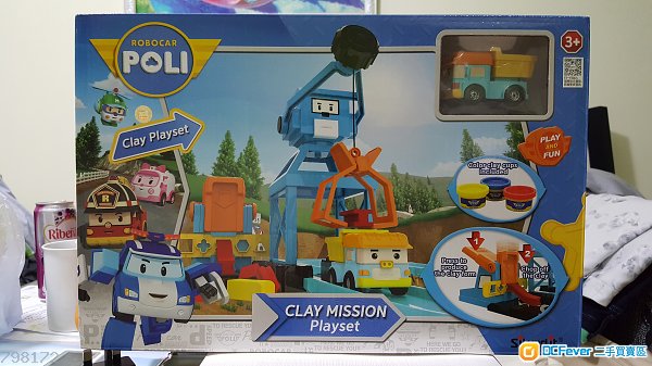 出售 正品POLI变形警车粘土任务套装手工创意